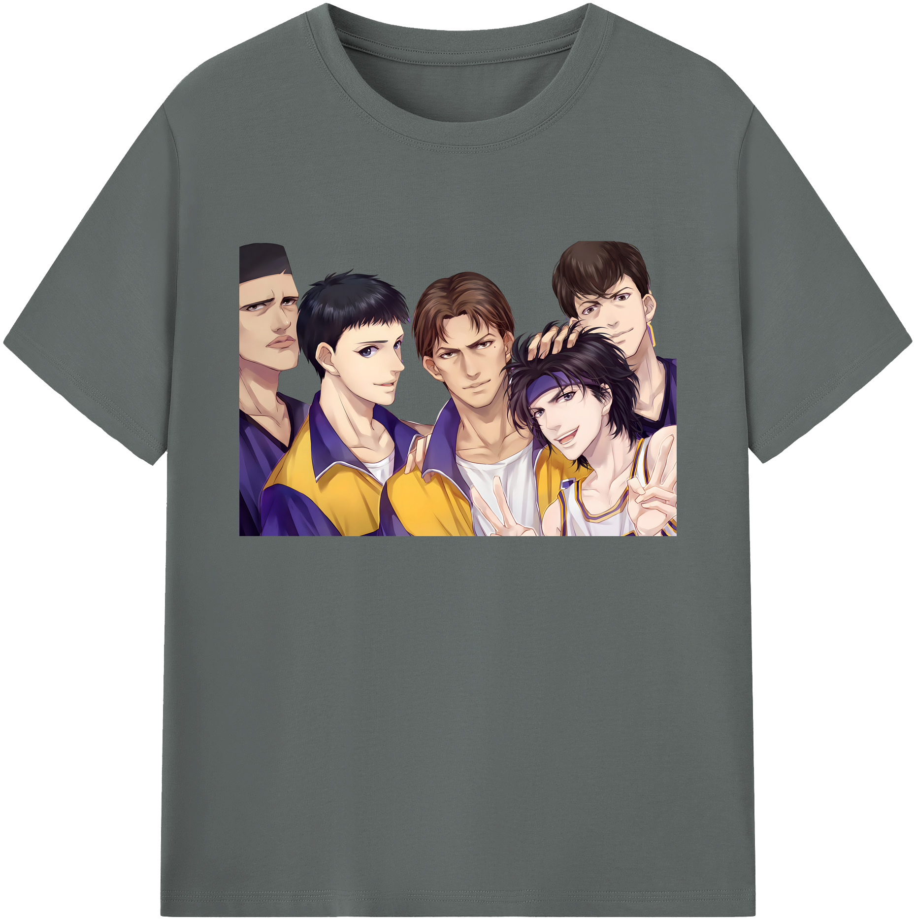 （画像用） SLAM DUNK／スラムダンク 綿100％ メンズ半袖Tシャツ｜肌触りやわらか＆通気性